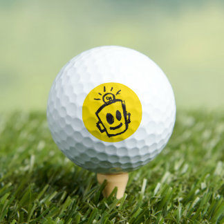 Happy golf balls